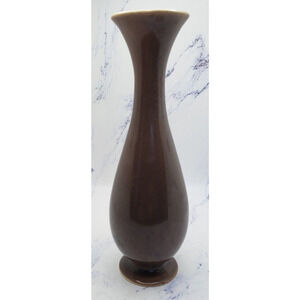Vintage Red Wing Pottery M-1509 Brown 7 Inch Ceramic Bud Vase Japan
